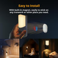 Motion Sensor Wall Sconce (2 Pack), up & down Dual Beam Night Light, 270-Day Battery Life, Wireless Magnetic Stick-On Hallway Lights, Dimmable LED for Stair, Bedroom, Bathroom (Warm White)