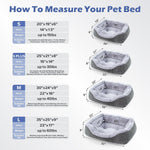 Dog Bed for Small Dogs - Washable, Orthopedic, Calming & Warming - Durable Pet Bed with Anti-Slip Bottom (25"X21"X8")