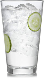 Preston Tumbler and Rocks Glass Cups Set, All Purpose Everyday Drinking Glasses Set of 16, Glassware Drinking Glasses for Birthdays, Dinners