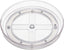 Clear Rotating Lazy Susan Turntable Organizer for Condiments, 9-Inch, 2-Pack