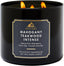 Mahogany Teakwood Intense 3-Wick Candle - Scented Candle for At-Home Use - Long-Lasting, Room-Filling Fragrance - High Fragrance Oil Concentration - Soy Wax Blend