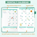Food Journal for Women Weight Loss & Fitness - Meal Planner & Calorie Counter Book | A5 Food Diary for Gym, Yoga & Healthy Eating | 90D Undated Wellness Nutrition Journal for Women & Men Workout, Green