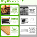 Magnetic Shelf for Fridge with Wood Lid, Fruit Potato and Onion Storage Bins, Pantry Organizers & Storage, Large Container Magnetic Spice Rack for Refrigerator, Kitchen Counter, Cabinet