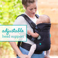 Flip 4-In-1 Convertible Baby Carrier, Adjustable, Ergonomic Babywearing, Registry Essential, Baby Carrier for Newborn to Toddler, Black