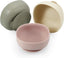 3 Pack Silicone Suction Bowls for Baby Toddler Infant Kids - Baby Food Bowls First Stage Feeding - Suction, Soft, Safe, Bpa-Free