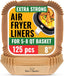 Air Fryer Paper Liners, 125Pcs Air Fryer Disposable Liners, Non-Stick and Oil Proof for Easy Cleanup, 8” Square for 5-8 Qt Basket by