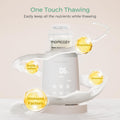 Bottle Warmer, Fast Bottle Warmers for All Bottles with Timer, Accurate Temperature Control and Automatic Shut-Off, No Lid Required for Heating, White-Gray