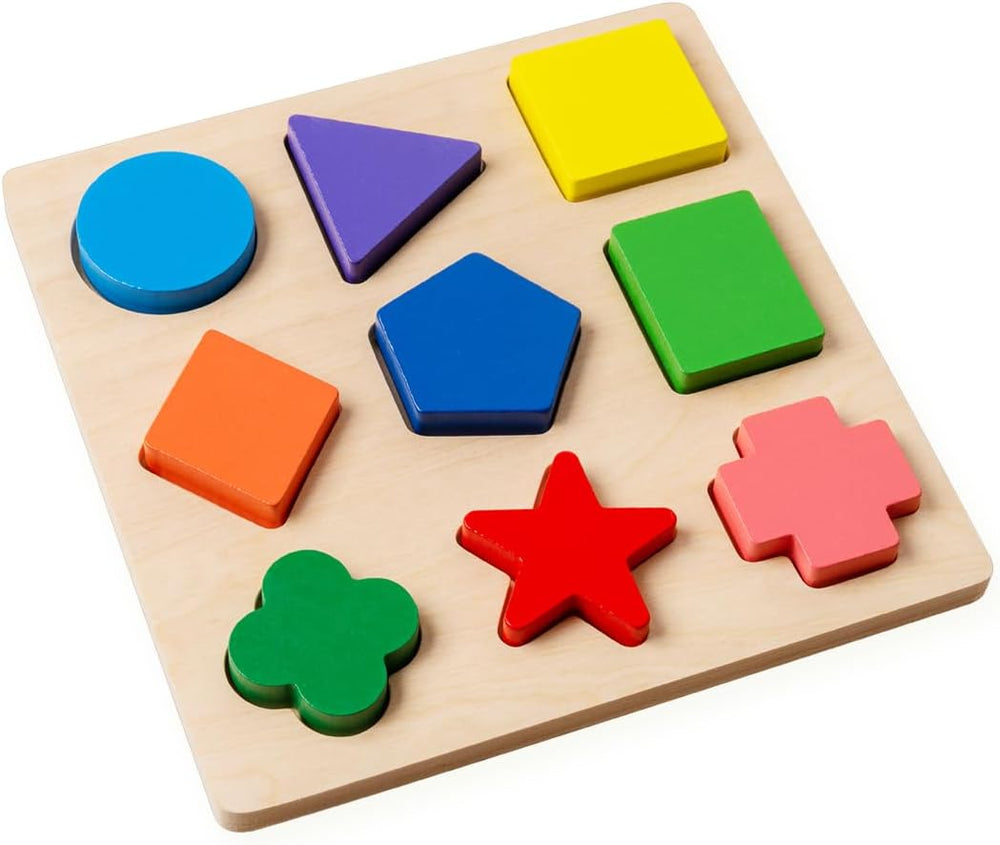 Preschool Colorful Wooden Shape Puzzle