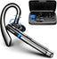 Bluetooth Headset V6.1,100Hrs Talk Time Wireless Earpiece with Mic for Work,Cvc8.0 Noise Cancelling Wireless Earbud, Business Earbud with 500 Mah Charging Case for Trucker/Home/Office Work