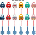 Montessori Educational Toys Learning Games Busy Board - Toddler Car Activities - Baby Sensory Fine Motor Skills Developmental Toys - Gifts for 12 18 24 Month Age 1 2 3 4 One Two Year Old Boys Girls