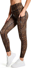Thick High Waist Yoga Pants with Pockets, Tummy Control Workout Running Yoga Leggings for Women