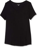 Women'S Relaxed-Fit Short-Sleeve V-Neck Tunic Activewear Shirt (Available in plus Size)