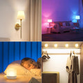 Rechargeable Battery Operated Light Bulb Set with Magnetic 3 in 1 Charging Station & Remote Control, Wireless Dimmable Detachable LED Bulb with 15 Colors Selectable for Wall Sconce, Non-Hardwired