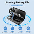Bluetooth Headset V6.1,100Hrs Talk Time Wireless Earpiece with Mic for Work,Cvc8.0 Noise Cancelling Wireless Earbud, Business Earbud with 500 Mah Charging Case for Trucker/Home/Office Work