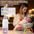Portable Bottle Warmer for Travel,Fast Heating Milk Warmer on the Go,17 OZ Water Warmer for Breast Milk, Formula,Water,Temp Control 98Â°F -212Â°F,Baby Essentials for Outdoor Airplane Car Journey