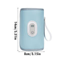 Rechargeable Bottle Warmer - Portable Milk Warmer, Fast Heating Bottle Warming for Breastmilk & Water | Precise Temperature Control, Digital Display for Travel, Mom & Dad, Home
