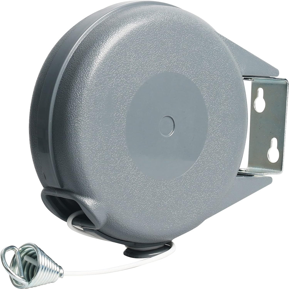 Retractable Clothesline Heavy Duty Retracting Clothes Line Outdoor and Indoor with Durable ABS Shell and 38 Feet Extruded PVC Line,With Lock to Prevent Sagging