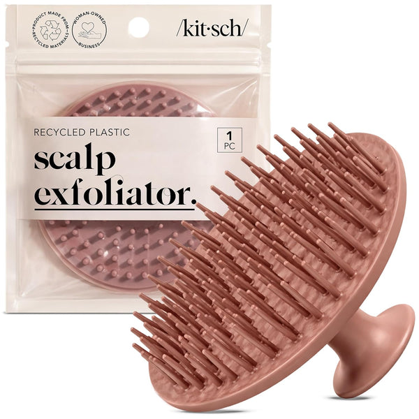 Scalp Massager for Hair Care - Scalp Scrubber, Shampoo Brush & Exfoliator for Scalps- Hair Scrubber for Relaxing Bath - Terracotta