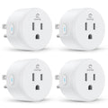 Smart Plug, Wifi Outlet Works with Alexa & Google Home, Smart Home Socket with Remote Control & Timer Function, 2.4Ghz Wifi Only, 4 Packs