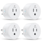Smart Plug, Wifi Outlet Works with Alexa & Google Home, Smart Home Socket with Remote Control & Timer Function, 2.4Ghz Wifi Only, 4 Packs