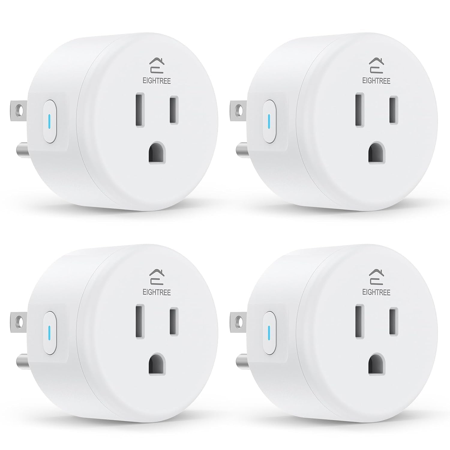 Smart Plug, Wifi Outlet Works with Alexa & Google Home, Smart Home Socket with Remote Control & Timer Function, 2.4Ghz Wifi Only, 4 Packs