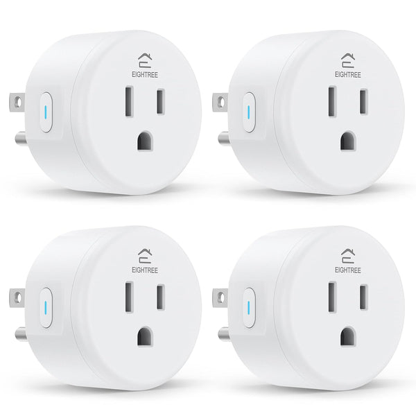 Smart Plug, Wifi Outlet Works with Alexa & Google Home, Smart Home Socket with Remote Control & Timer Function, 2.4Ghz Wifi Only, 4 Packs