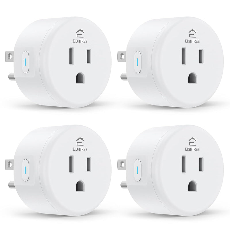 Smart Plug, Wifi Outlet Works with Alexa & Google Home, Smart Home Socket with Remote Control & Timer Function, 2.4Ghz Wifi Only, 4 Packs