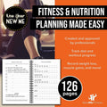 Journal for Women & Men, Food & Workout Journal, Planner Log Book to Track Weight Loss, Muscle Gain, Home Gym Exercise, Bodybuilding Progress, Daily Nutrition & Personal Health Tracker