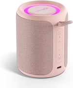 Bluetooth Speaker Wireless,Ip67 Waterproof & Dustproof Portable Speaker with Lights,15W Loud Stereo Sound, 2500Mah Battery All Day Playtime, TWS Pairing, BT5.3, Home/Party/Outdoor/Beach (Pink)