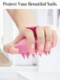 Scalp Massager Hair Growth, Soft Silicone Scalp Scrubber Shampoo Brush for Exfoliation, Dandruff Removal Head Massage Stress Relax, Wet & Dry Use for Thick Thin Curly Hair Care, Cherry Pink
