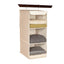 Homewares 3 Shelf Sweater Organizer, 10"W X 15" D X 24" H-Canvas/Natural