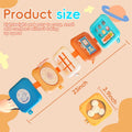 Busy Board for 1 2 3 Year Old - Montessori Travel Toy with Fine Motor Activities, Busy Cube Sensory Learning for Toddlers 1-3 - Perfect Baby Boy Girl Gift & Airplane Car Activity
