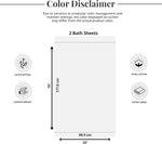 Pack of 2 Extra Large Bath Sheets 35 X 70 Inches, 100% Cotton, Larger & Lighter Weight, Quicker to Dry, Super Soft & Absorbent, Oversized Bath Towels, Dark Grey