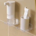 2 Pack Clear Acrylic Floating Shelves, Wall Mounted, No Drill, Space Saving, Transparent, Secure Mounting, Easy Installation, Cable Management, Bathroom Office Home