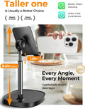 Cell Phone Stand Phone Holder for Desk Office Decor, Office Desk Accessories Women PC Gaming Essentials Iphone Stand Gadgets Men Gift for Father Fit Otterbox Case Switch Ipad Air Tablet 4-10 In