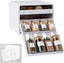 Spicestack® Adjustable Spice Rack Organizer, Pull-Down 24-Bottle Seasonings and Spices Holder for Kitchen Cabinet and Pantry Organization with 104 Included Labels | Adjustable