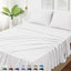 King Size 4 Piece Sheet Set - Hotel Luxury Bedding for King Size Bed - Soft and Breathable Bed Sheets Set - Deep Pocket Sheets,Wrinkle & Fade Resistant(King, White)