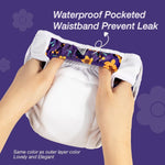 Washable Female Diapers (3 Pack) Female Dog Diapers, Comfort Reusable Doggy Diapers for Girl Dog in Period Heat (Cute Flower, XS)