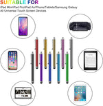 Stylus Pen [10 Pack] Universal Capacitive Touch Screen Pens for Tablets, Ipad Mini, Ipad Pro, Ipad Air, Smartphones, Samsung Galaxy - Multiple Colors