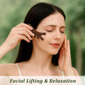 Natural Sandalwood Gua Sha Tool – 4-In-1 Face & Body Massager for Lymphatic Drainage, Jawline Lift, Nose Sculpting & Scalp Massage – Self-Care Gift for Women
