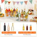 11.5L Ice Bucket for Parties 2 Pcs, Large Plastic Drink Cooler for Champagne Wine, Beer, Clear Beverage Tub for Mimosa & Cocktail Bar, Portable Chiller for Party Hosting & Serving