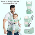 Baby Carrier Ergonomic Infant Carrier with Hip Seat Kangaroo Bag Soft Baby Carrier Newborn to Toddler 7-45Lbs Front and Back Baby Holder Carrier for Men/Women Dad Mom