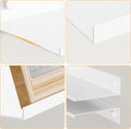 Adhesive Wall Shelf 2 Pack, Modern Floating Shelves for Wall 11.8Inch, Metal Wall Mounted Display Ledge Shelf for Living Room, Bedroom, Bathroom
