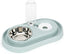 Double Dog Cat Bowls Water and Food Bowl Set，Detachable Stainless Steel Bowl Automatic Water Dispenser Bottle Pet Feeder for Small or Medium Size Dogs Cats Puppy Kitten Rabbit