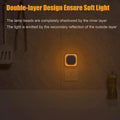 2 Pack Amber Night Light, Dusk to Dawn Sensor, Warm Glare-Free Reflected Glow, 3-Level Dimmer, Auto On/Off, Plug-In LED Nightlight for Bedroom, Kids, Bathroom, Sleep, Baby Nursery, Toddler