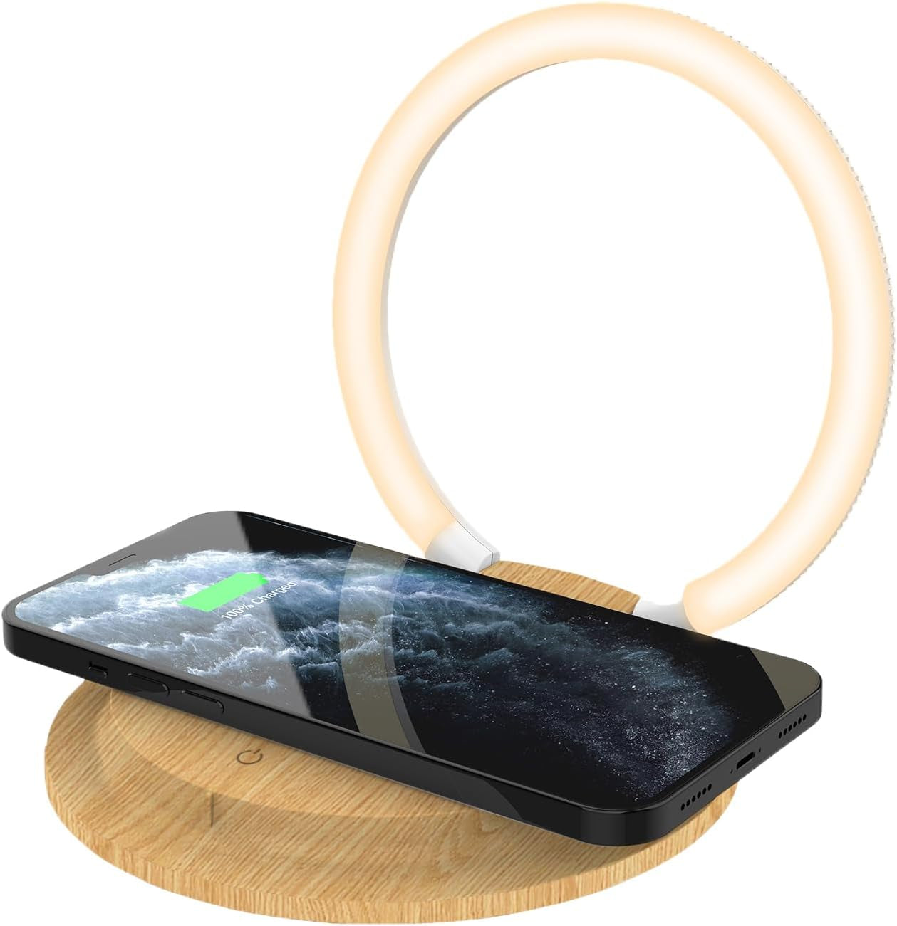 LED Table Lamp with Charging Solution - Adjustable Bedside Desk Lamp with Touch Control, 3 Brightness Levels, Eye-Caring Reading Night Light for Bedroom, Living Room, Home & Office