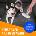 Pet Hair Remover â€“ Original Size Reusable Lint Roller for Cat & Dog Hair on Furniture, Couch, Carpet, Car, Rugs & Bedding â€“ Portable, Eco-Friendly (White)