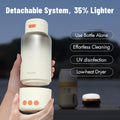 Portable Bottle Warmer - Detachable 10000Mah Battery, 212Â°F Boil & Sterilization, 3 Min Fast Heating, 100W, 17 OZ Large Capacity, Designed for Travel Bottle Warmer on the Go