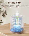 Baby Bottle Warmer, Milk Warmer Breastmilk Bag Formula Fast Warming for New Born Baby Bottles, with Time Temp Control Automatic Shut off at Home Use