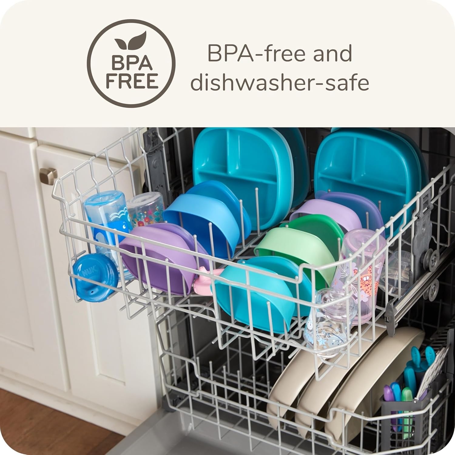 for Nature Suction Bowl and Lid, Leak-Proof Lid, Microwave, Freezer, & Top Rack Dishwasher Safe, Bpa-Free